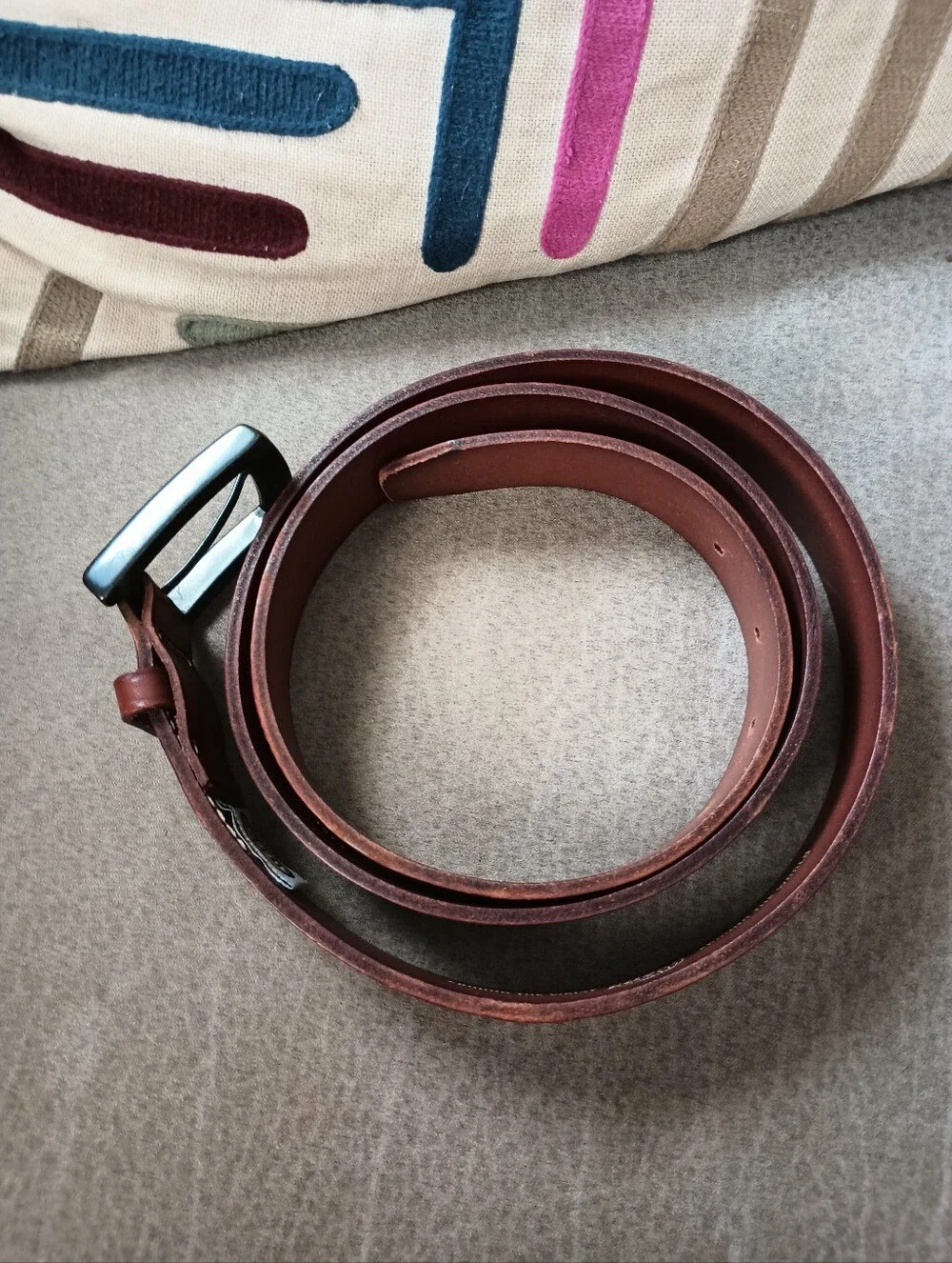 Fossil Belt Mens 6315200 Brown Cow Hide Size 44
